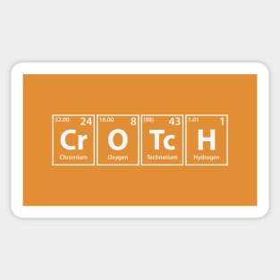 Crotch (Cr-O-Tc-H) Periodic Elements Spelling Sticker